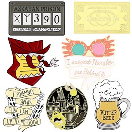 Lindo juego de pines esmaltados, broche de dibujos animados, varios diseños novedosos, broches para mochilas, insignias, sombreros, bolsas, pines de solapa, accesorio para mujeres y niñas, Metal, Sin gemas.