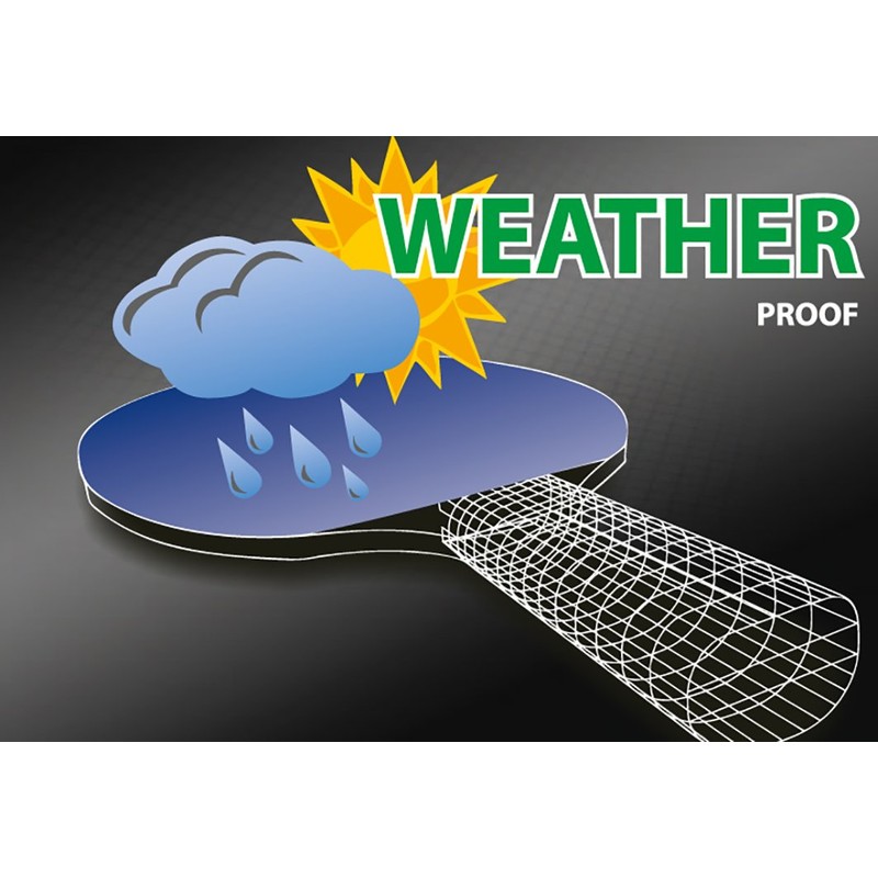 Donic-Schildkröt Alltec Hobby Outdoor Table Tennis Bat, Plastic, Weatherproof, Washable,