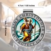 Saint Christopher Medal for Car, St Christopher Visor Clip, 3D