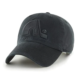 47 Men's Quebec Nordiques Vintage Black On Black Clean Up Adjustable Hat - One Size