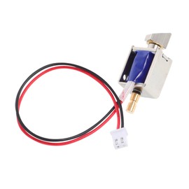 Gatuida Electromagnetic Micro Electric Plug Lock Magnetic Door Lock Solenoid Control Lock Mini Electric Door Latch Micro Solenoid Valve Magnetic Cabinet Lock Solenoid Latch Copper