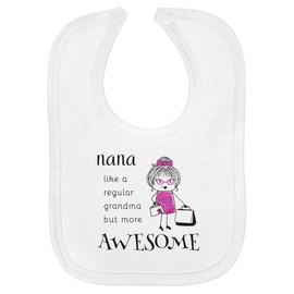 Azeeda 'Nana' Soft Cotton Baby Bib (BI00059579)