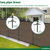 Goleray 5'Hx24'W Outdoor Freestanding Privacy Screen Fence Panels with Iron