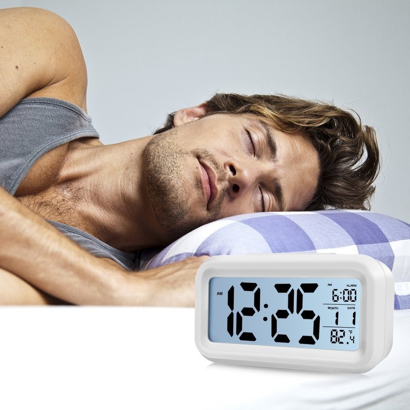 sin&mi - Alarm Clock Large LED Display Digital Alarm Clock