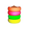 NEON NATION 4 Pack 1980s Style Costume Bracelets 1" Bangles