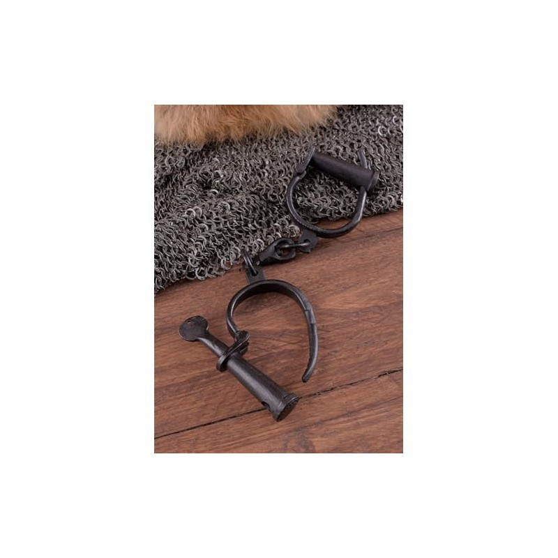Battle-Merchant Steel Handcuffs Medieval LARP Gothic