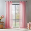 Topick Sheer Curtain with Eyelets, Transparent Curtain, Pack of 2,