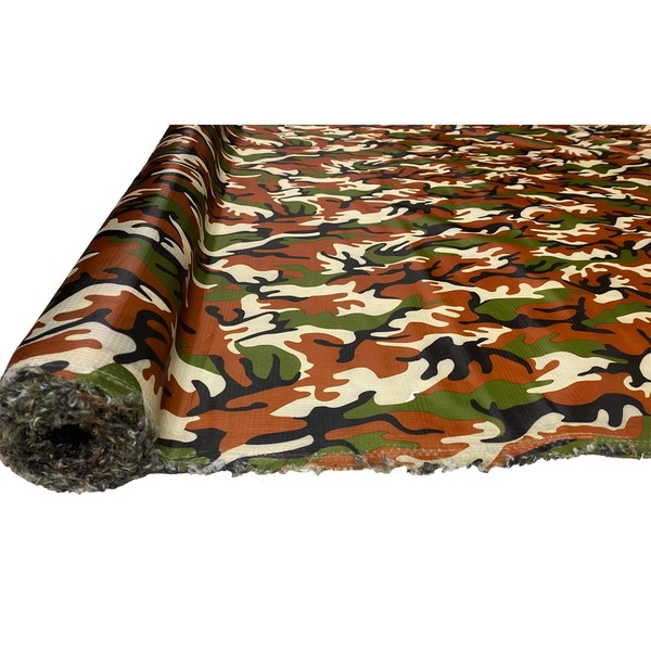 A-Express Camo Ripstop Waterproof Fabric Material 4oz Rip Stop Army