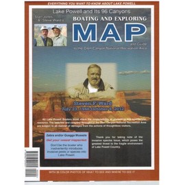 Lake Powell and Its 96 Canyons Boating and Exploring Map