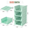 Neprock Closet Organizer, 4 Pack Stackable Storage Bins for Closet
