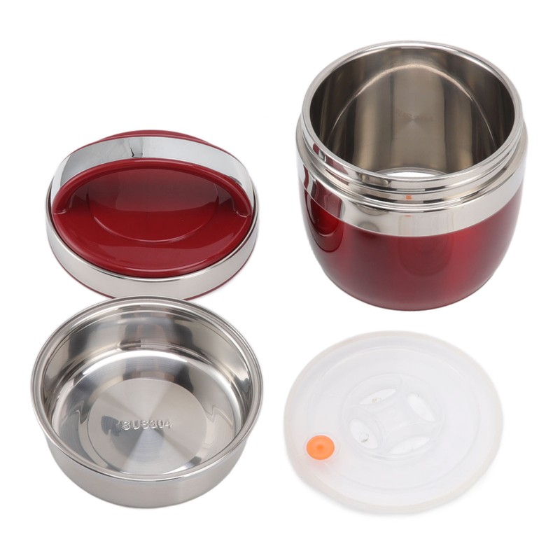 1.2L Thermal Lunch Box Bento Box Set 304 Stainless Steel