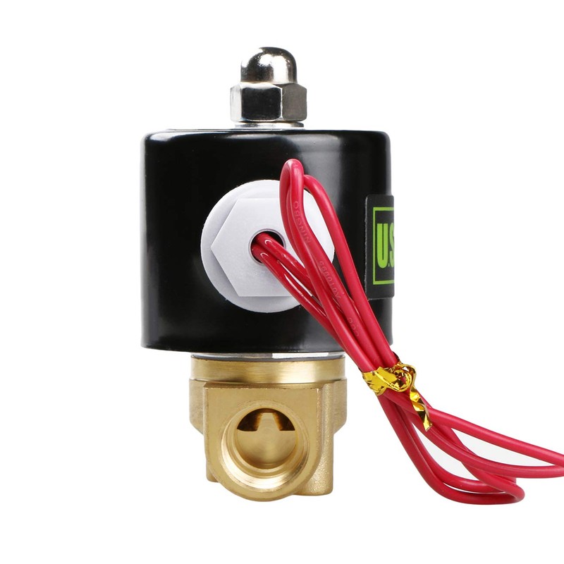U.S. Solid 3/8" Electric Solenoid Valve 24VAC Air Water Fuel