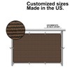Eden's Decor Balcony Privacy Screen Brown 2'6"x 40' Cover Mesh