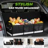 Car Trunk Organizer - with 5 Compartments Trunk Organizers and