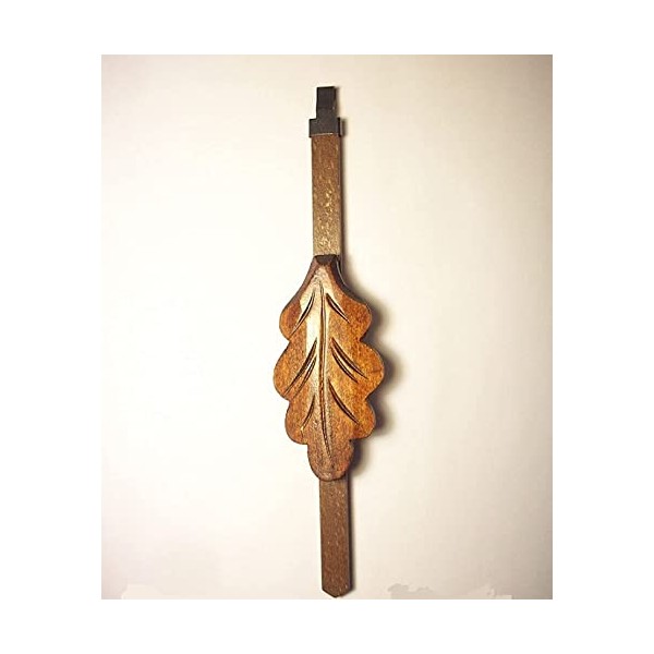 Cuckoo Clock Pendulum with 2 1/2" Oak Leaf