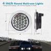 Partsam 4Pcs 4 Inch Round Led Trailer Tail Lights 24