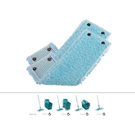 Leifheit Clean Twist M Super Soft Mop Covers 33 cm for Sensitive Floors, Replacement Cover with Special Fibres, Wiper Replacement Cover for Minimal Water Absorption, Ideal for Parquet, Laminate and
