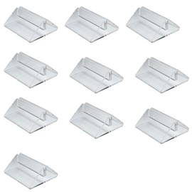 CateringBase Ltd Clear Acrylic Menu Holders, Table Top Sign Display Stand, A4/A5 Compatible, Set of 10