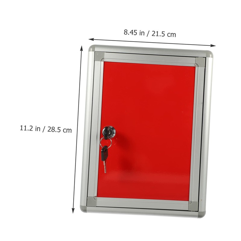 Ciieeo Mailbox Employee Suggestion Box Acrylic Aluminum Alloy Small Mailbox