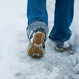 PEARL Chains for shoes: 1 pair of shoe chains for all shoes, shoe size 34-43 (shoe snow chains, spikes, non-slip)