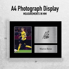 HWC Trading A4 Marco Reus Dortmund Gifts Printed Signed Autograph Picture for Fans and Supporters - A4