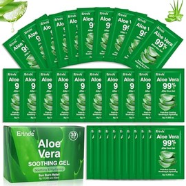 30 Pack Travel Size Aloe Vera Gel for Soothing Skin Relief