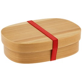 Yamako Magewappa Lunch Box Family 80184 Approx. 8.3 x 5.9 x H 2.2 inches (21 x 15 x 5.5 cm)