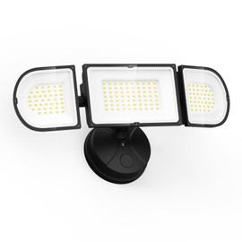 SZPOWER 150W Flood Lights Outdoor Waterproof IP65, Exterior LED Floodlights with 3 Adjustable Heads, 15000LM Super Bright Security Lights Fixture, Outside Lights for House, Backyard
