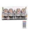 IN12 Glow Tube Clock with Remote Controller Electronic Digital Tube