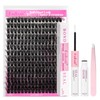 FADLASH Lash Extension Kit 100D Cluster Lashes 12-18mm Eyelash Clusters