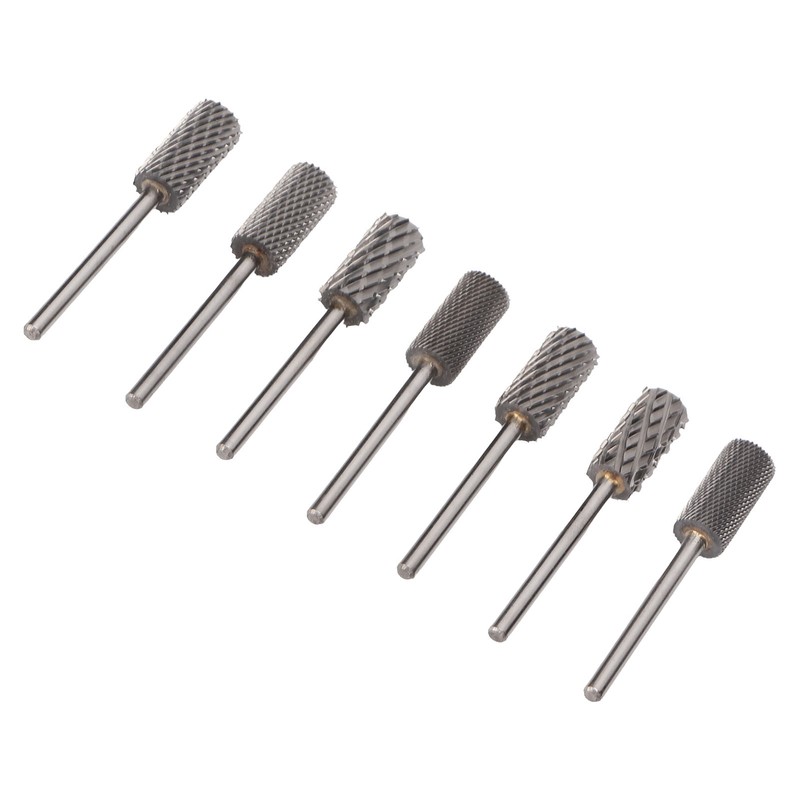 7pcs Nail Grinding Bits Professional Portable Nail Gel Removal Tungsten