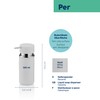 kela 20420 Soap Dispenser Ceramic Diameter 6.5 cm, 300 ml,