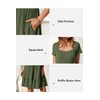 Newshows Womens 2025 Summer Dress Short Sleeve Square Neck Dresses