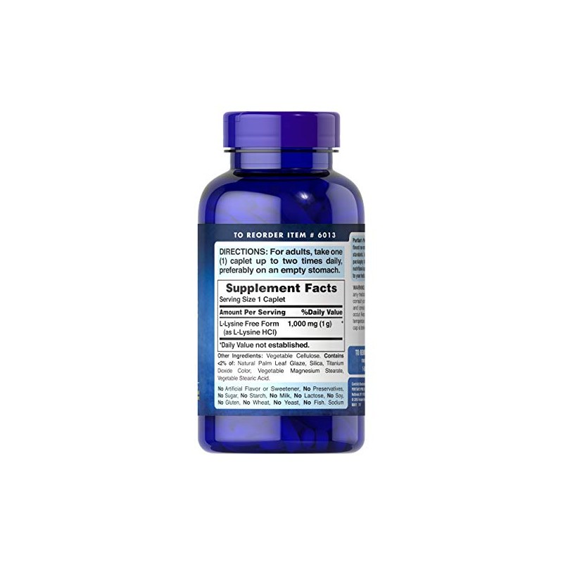 Puritan's Pride L-lisina 1000 mg-250 cápsulas (6013)