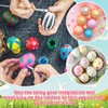 VEYLIN 25 Pieces White Foam Eggs Polystyrene Balls for Easter