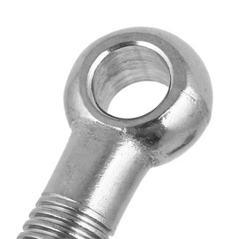 IIVVERR 12mm x 90mm 304 Stainless Steel Machine Shoulder Lifting Eye Bolt 5PCS (12mm x 90mm 304 Máquina de acero inoxidable Hombro de elevación de hombro 5PCS