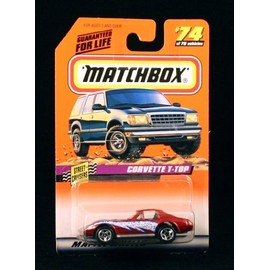 Matchbox Corvette T-TOP RED Street Cruisers Series 10 1998 Basic Die-Cast Vehicle (#74 of 75)