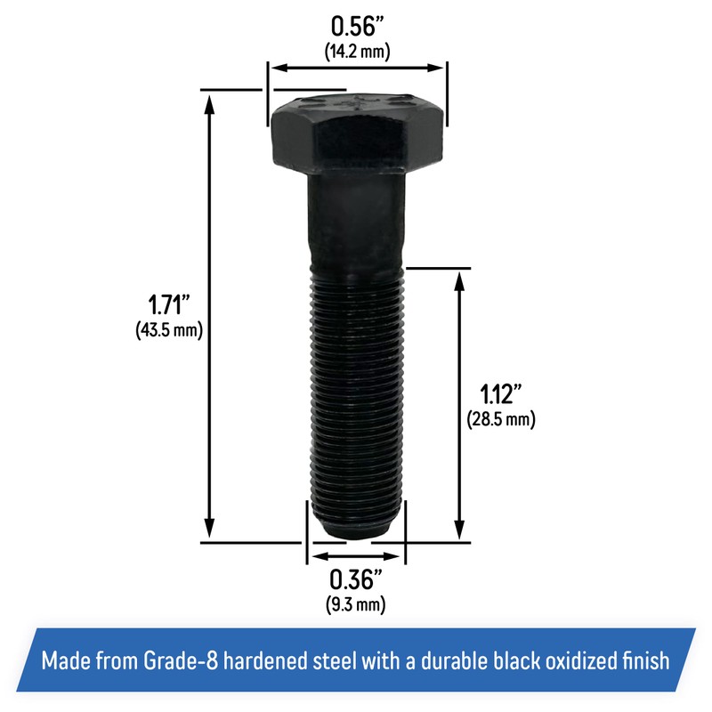 Mower Blade Adapter Hex Bolt Replacement for MTD, Craftsman, Ryobi,