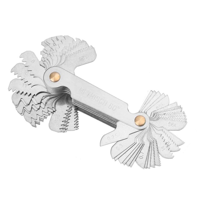 QISF Multi-Purpose 2 Pack Screw Thread Pitch Gauge Tool, Pitch