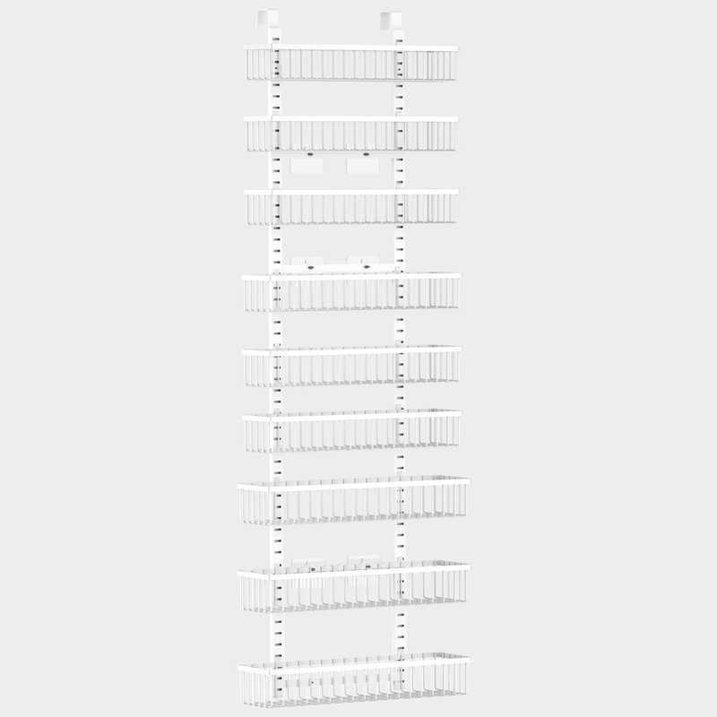 Moforoco 9-Tier White Over The Door Pantry Organizer, Pantry Organization