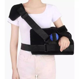 자세 깁스 교정기 암나시 지지대 골절 허리 통증 [버클 스타일 (왼쪽 어깨) 외전 45] Posture Correction Arm Sling Support for Fractures and Back Pain [Buckle Style (Left Shoulder) Abduction 45]