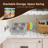 MACTANO Double Compartment Snack Containers, Stainless Steel Condiment Containers Reusable