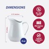 HIC Creamer Pitcher with Handle, Fine White Porcelain, 8-Ounces