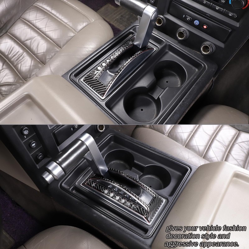 Lcojicep Gear Shift Panel Cover Trim Compatible with Hummer H2