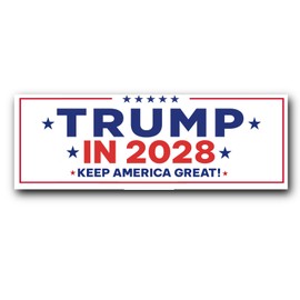 TRUMP 2028 Bumper Sticker Decal Political Republican Vance THIRD TERM Maga Donal