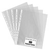 A4 Clear Punched Pockets Pack of 100 for Ring Binders