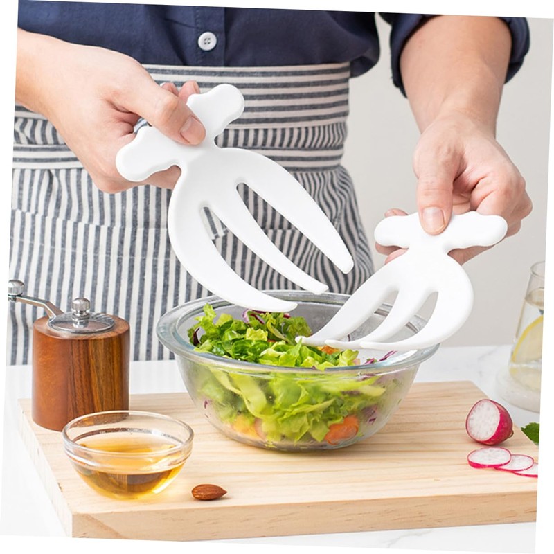 BIUDECO Pcs Salad Hands Forks Reusable Salad Claw Short Handle