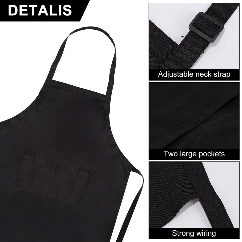 Lancry Kids Apron for Cooking, Unisex Apron With Adjustable Neck