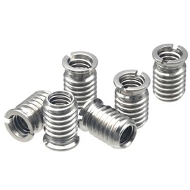 HITHUT Stainless Steel 1/4"-20 Female to 3/8"-16 Male Convert Screw Adapter 6 Pieces 14mm Height