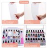 SUBAY Portable Nail Polish Organizer, Clear Double Side Nail Polish